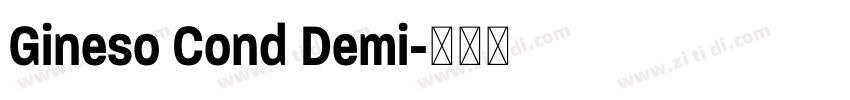 Gineso Cond Demi字体转换